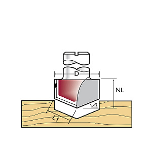 Fréza na V-drážky VGC30x12 HW Z2