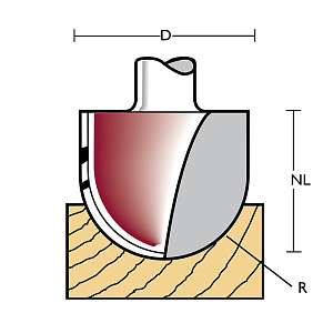 Fréza kulová GC254x12, R25,4 HW Z2